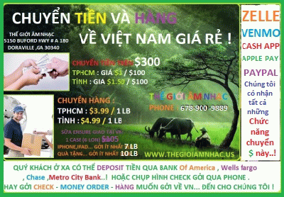 + 2021 Chuyển Tiền & Hàng Về Việt Nam